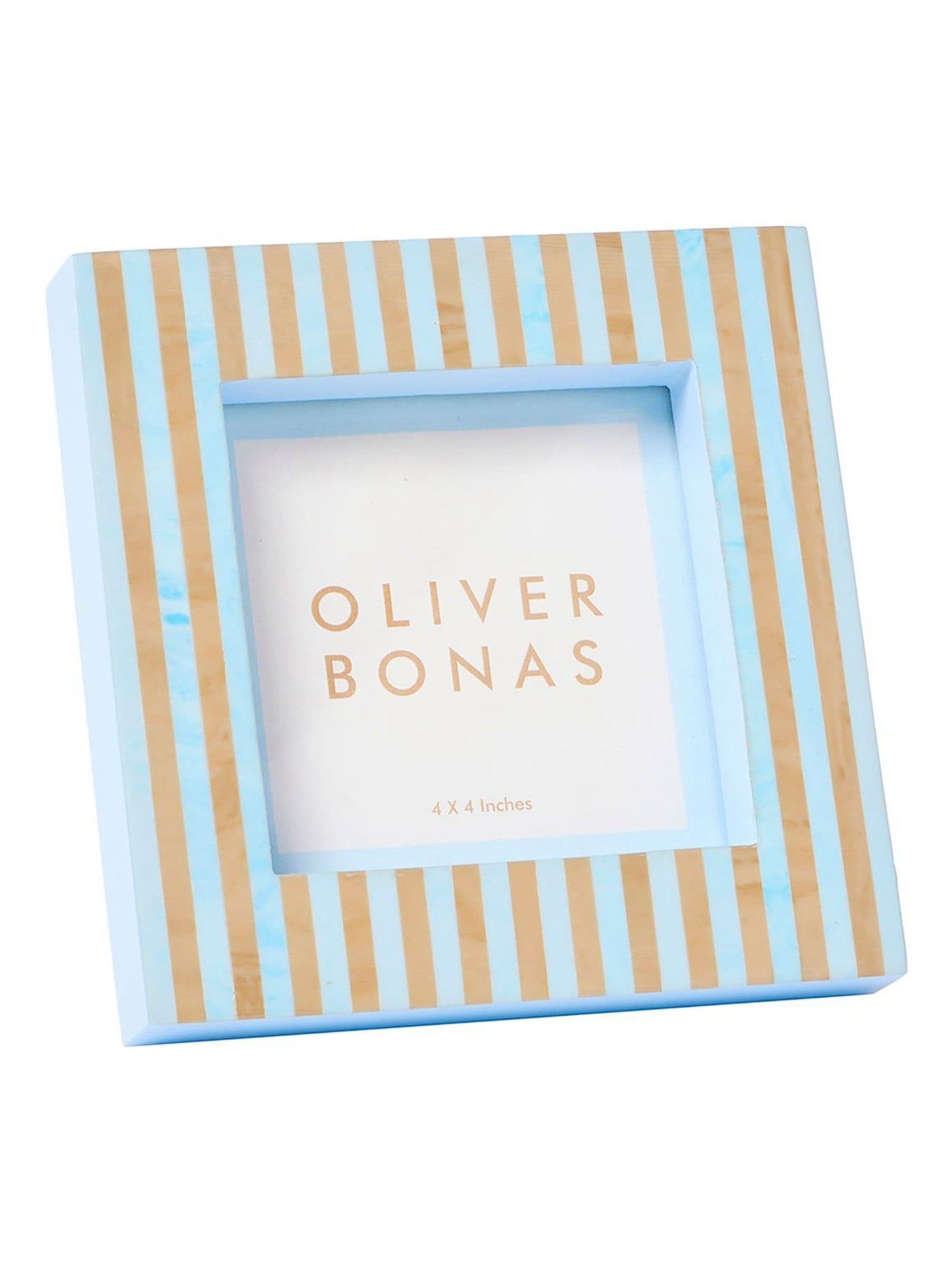 Oliver Bonas Blue Paloma Stripe frame, British product