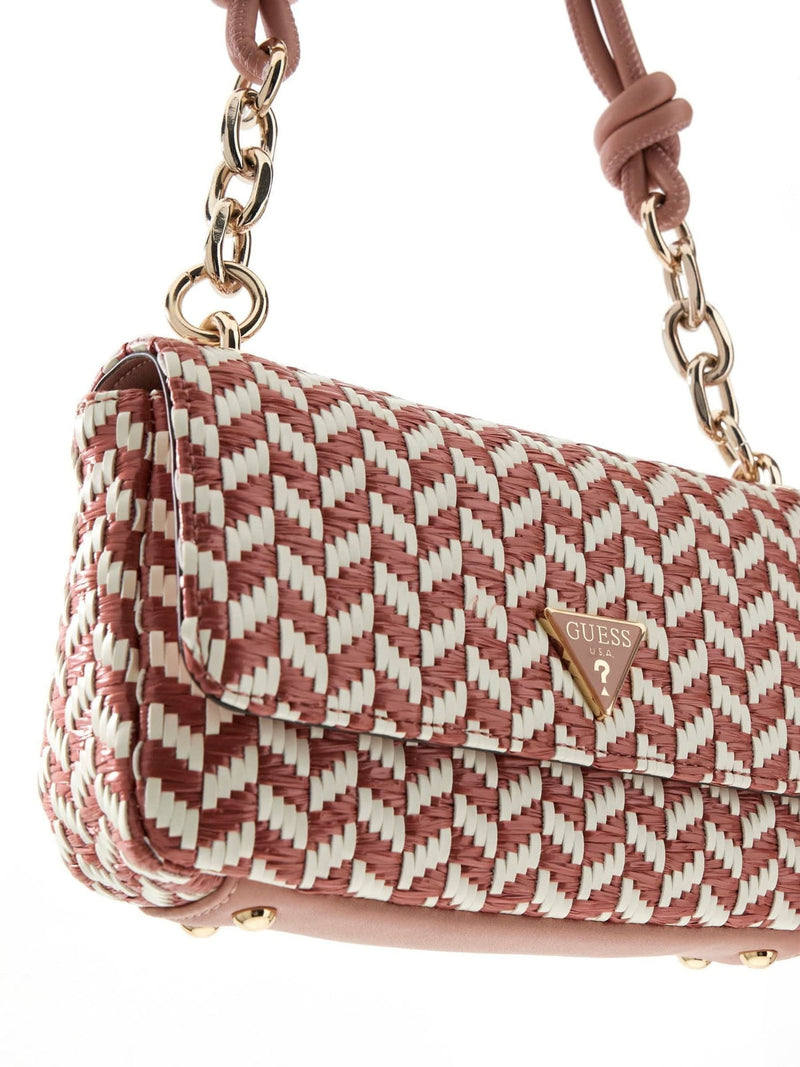 Guess pink Tessi flap shoulder bag - British product