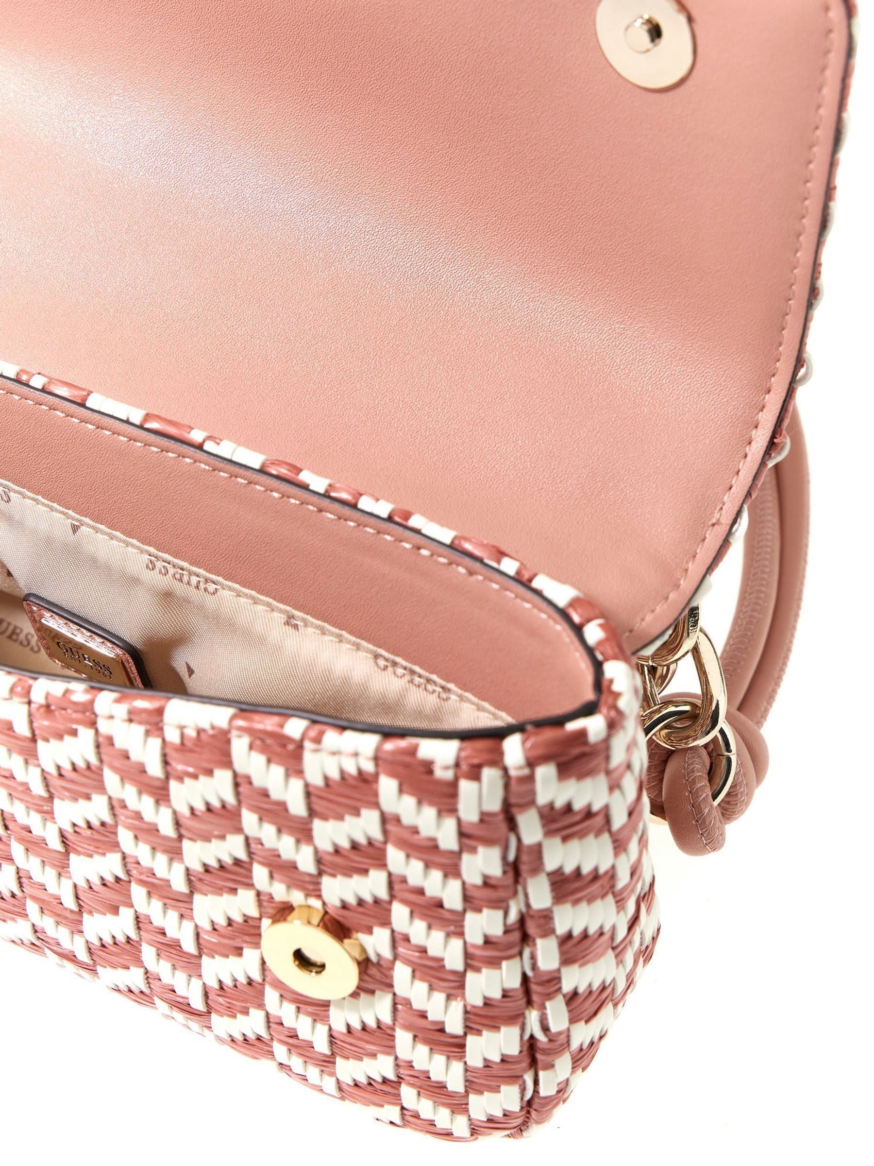 Guess pink Tessi flap shoulder bag - British product