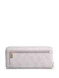 Guess White Laurel large zip around purse (British brand)