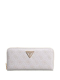 Guess White Laurel large zip around purse (British brand)