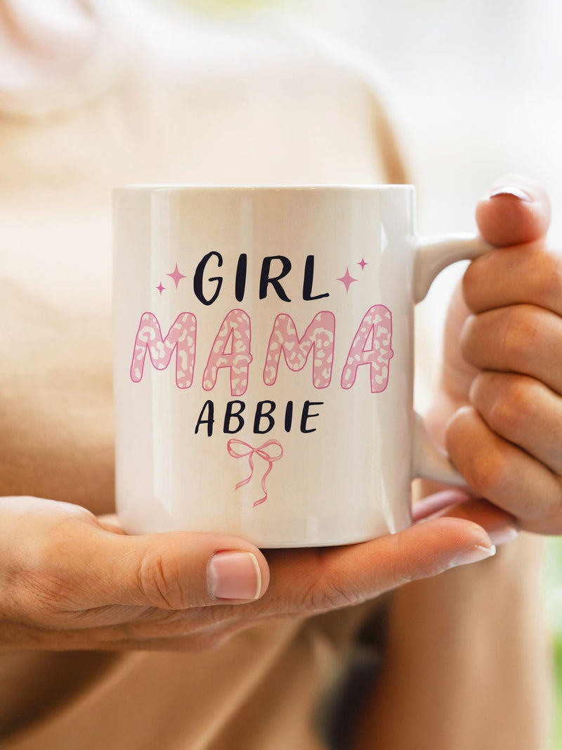 PMC personalised Girl Mama mug 11cm, imported from the UK