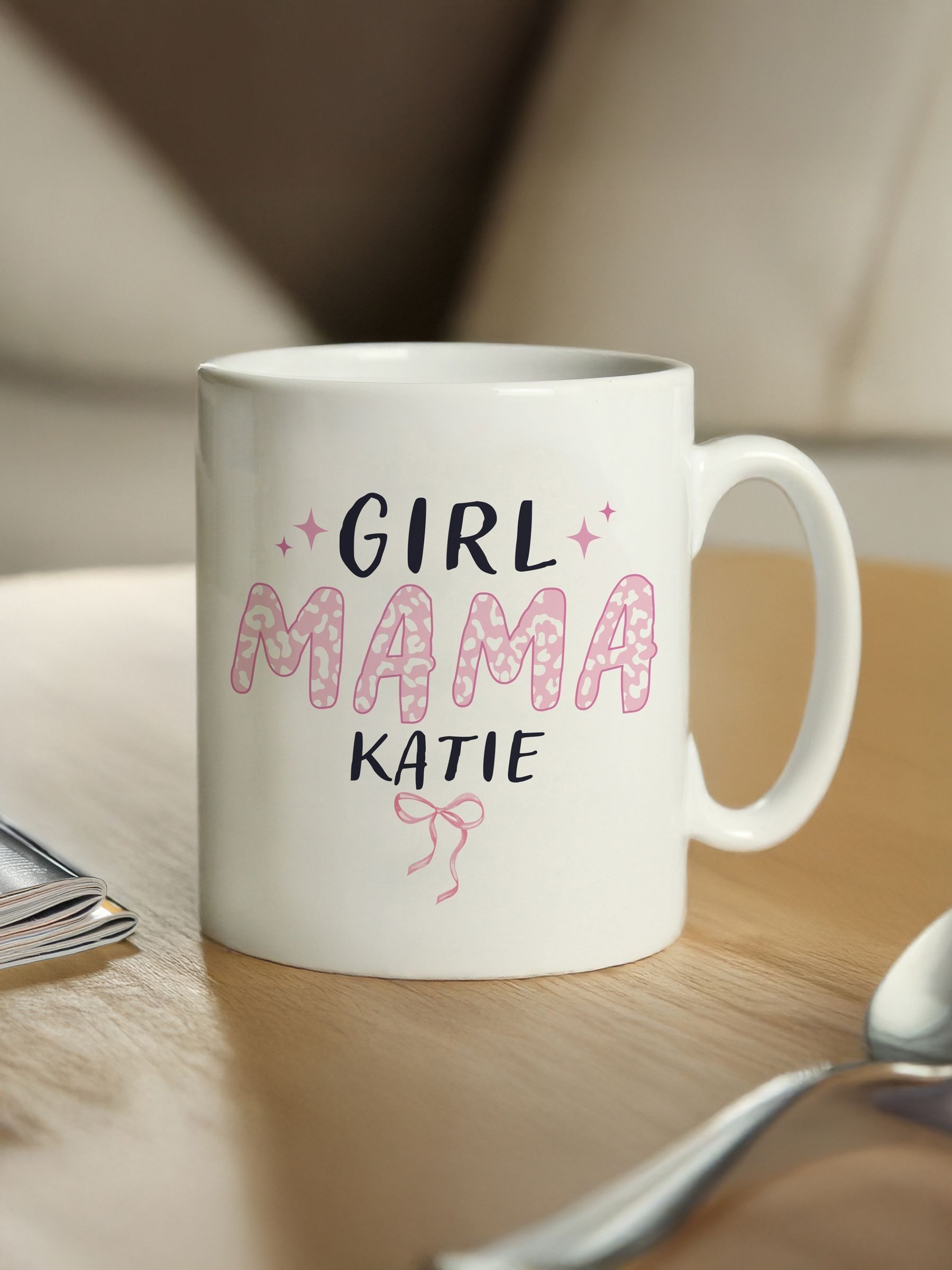 PMC personalised Girl Mama mug 11cm, imported from the UK