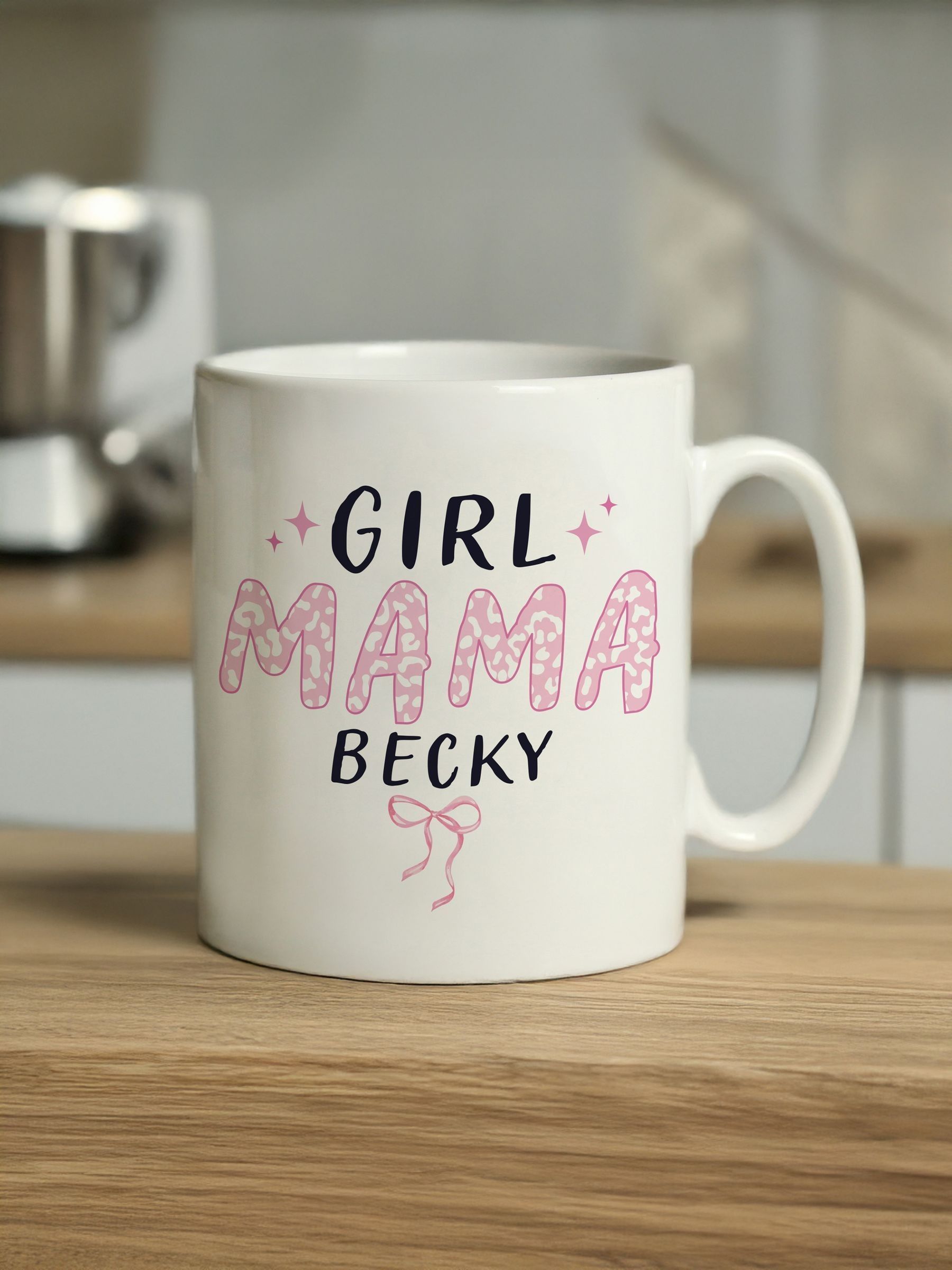 PMC personalised Girl Mama mug 11cm, imported from the UK