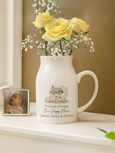 Next PMC Personalised Country Cottage Jug Vase 12cm- Buy online at McGrocer