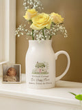 PMC personalised country cottage jug vase 12cm (British brand)