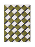 Origin Rugs green washable Kyoto rug (British brand)