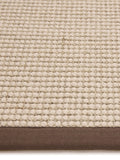 Origin Rugs mocha border sisal boucle rug 150x80cm, UK version