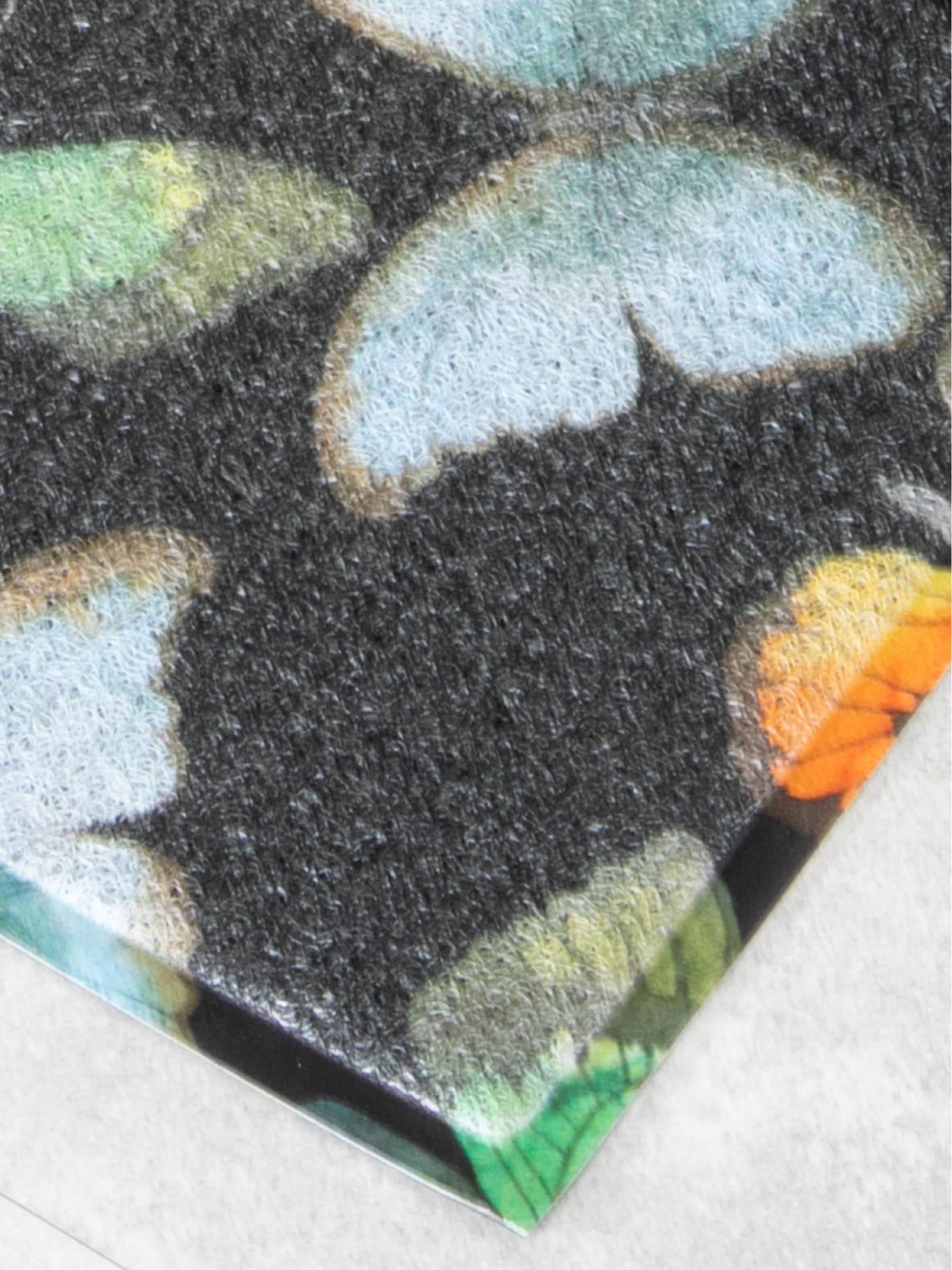 Artsy black watercolour butterfly doormat 70x40cm, imported from the UK