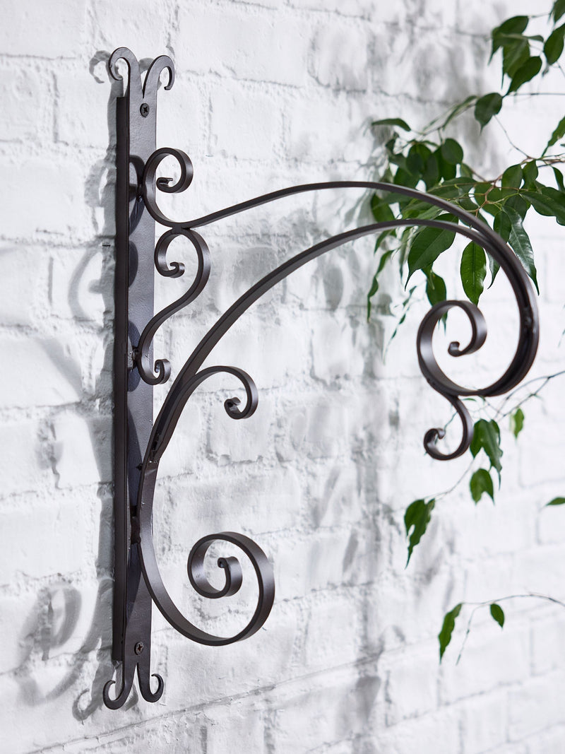Dibor antique brown curved wall bracket, UK version