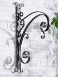 Dibor antique brown curved wall bracket, UK version