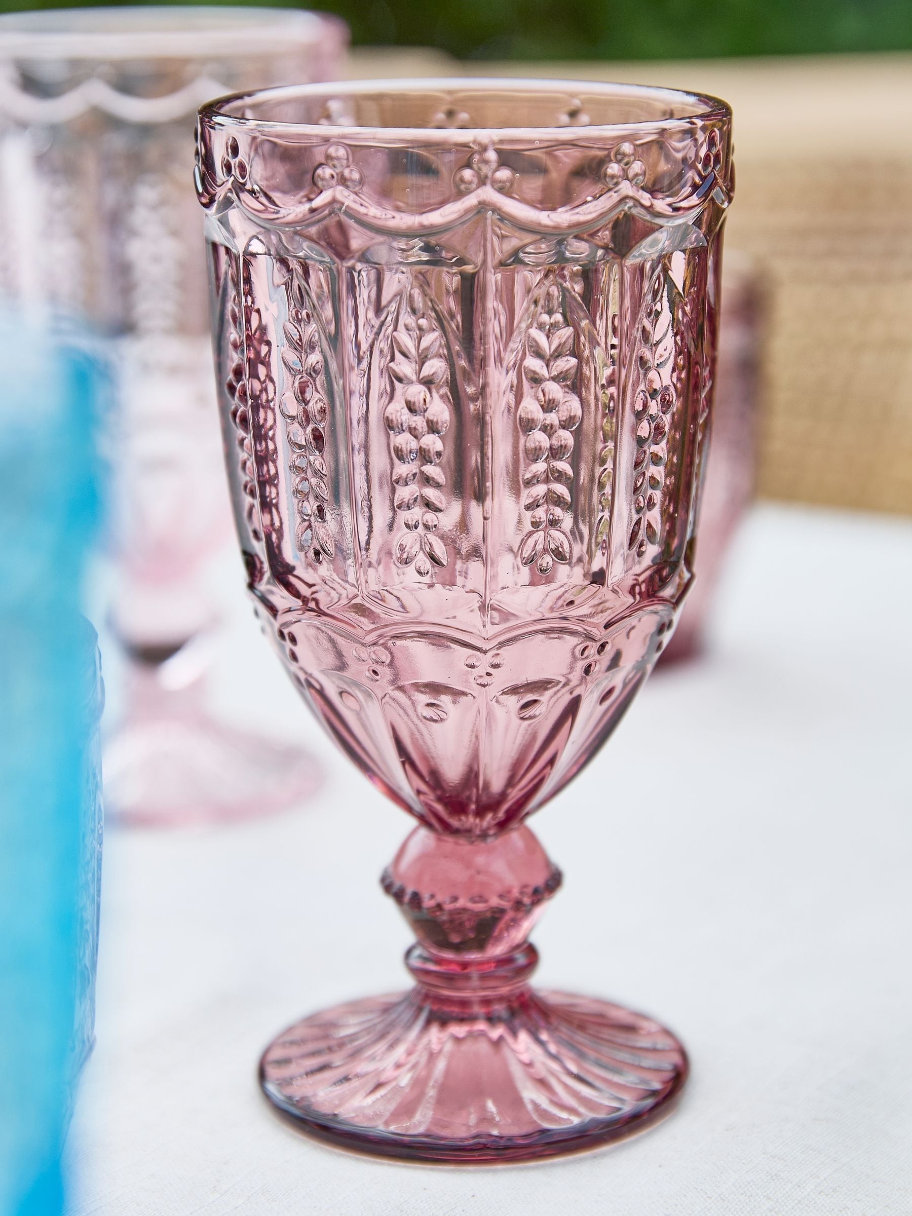 Dibor wine goblets set of 6 coloured 17cm, UK version