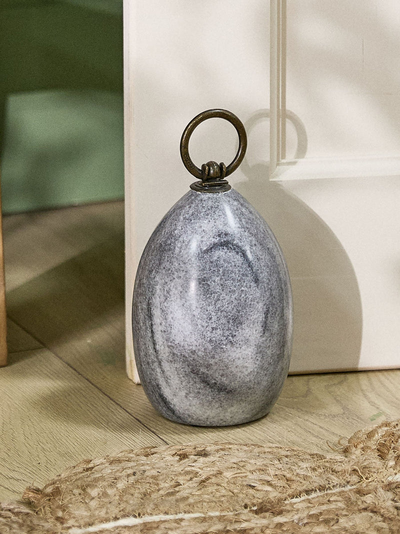 Dibor White Marble Doorstop