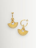 Missoma gold tone chandelier small hoop earrings (British brand)