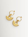 Missoma gold tone chandelier small hoop earrings (British brand)