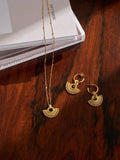Missoma gold tone chandelier small hoop earrings (British brand)