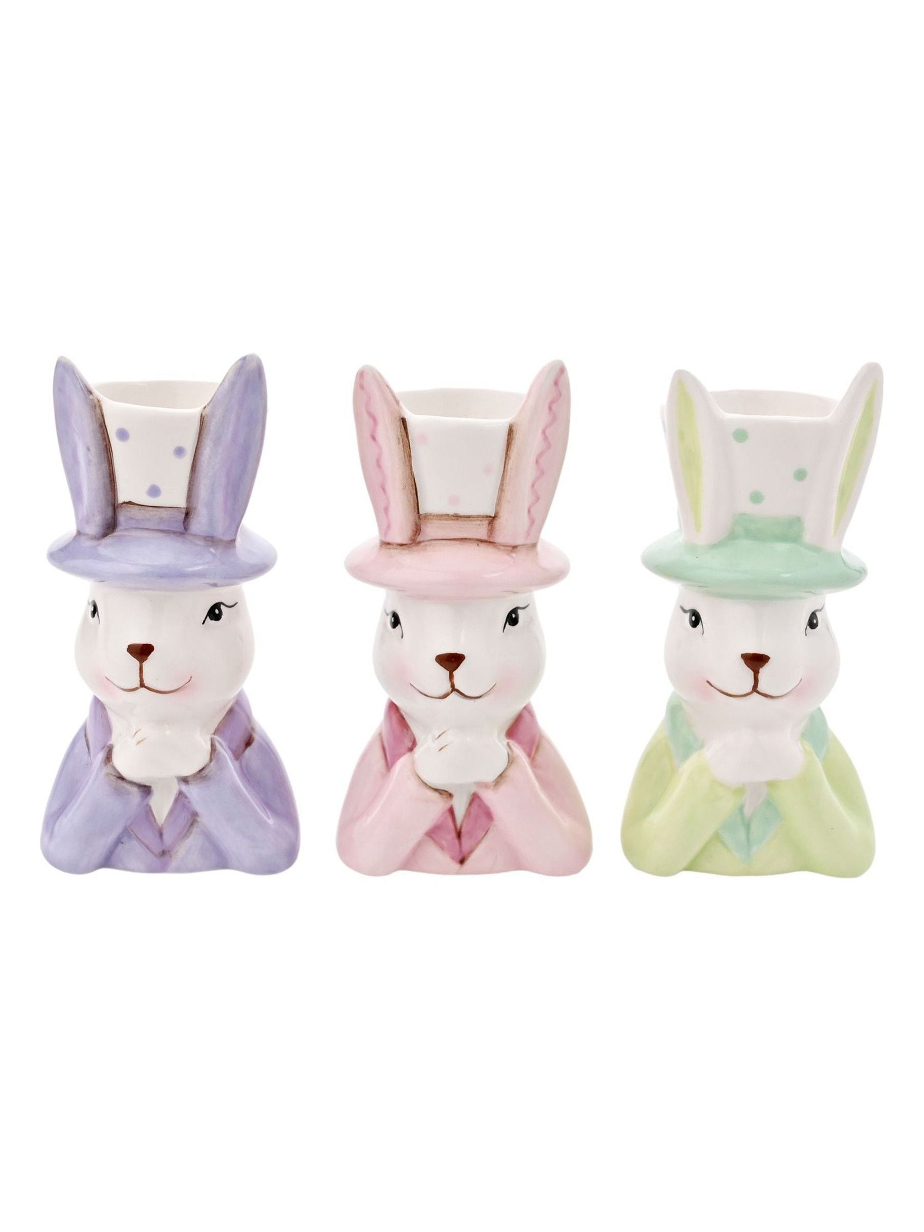 Widdop ceramic bunny top hat planter mini, imported from the UK