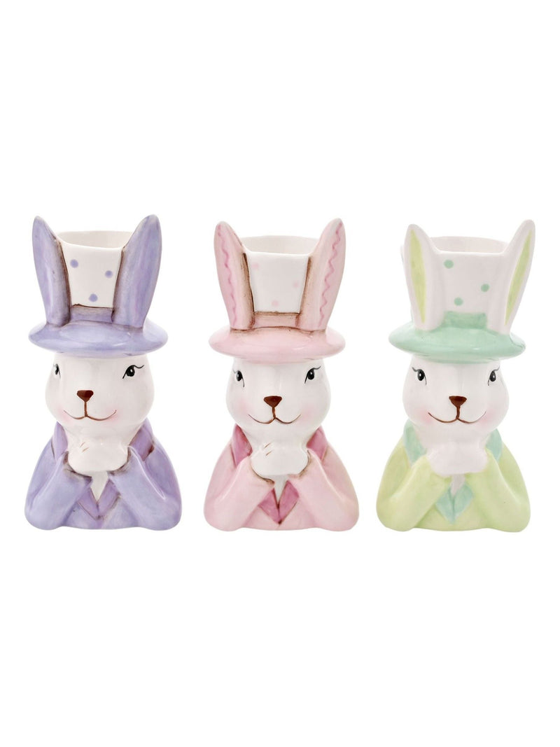 Widdop ceramic bunny top hat planter mini, imported from the UK