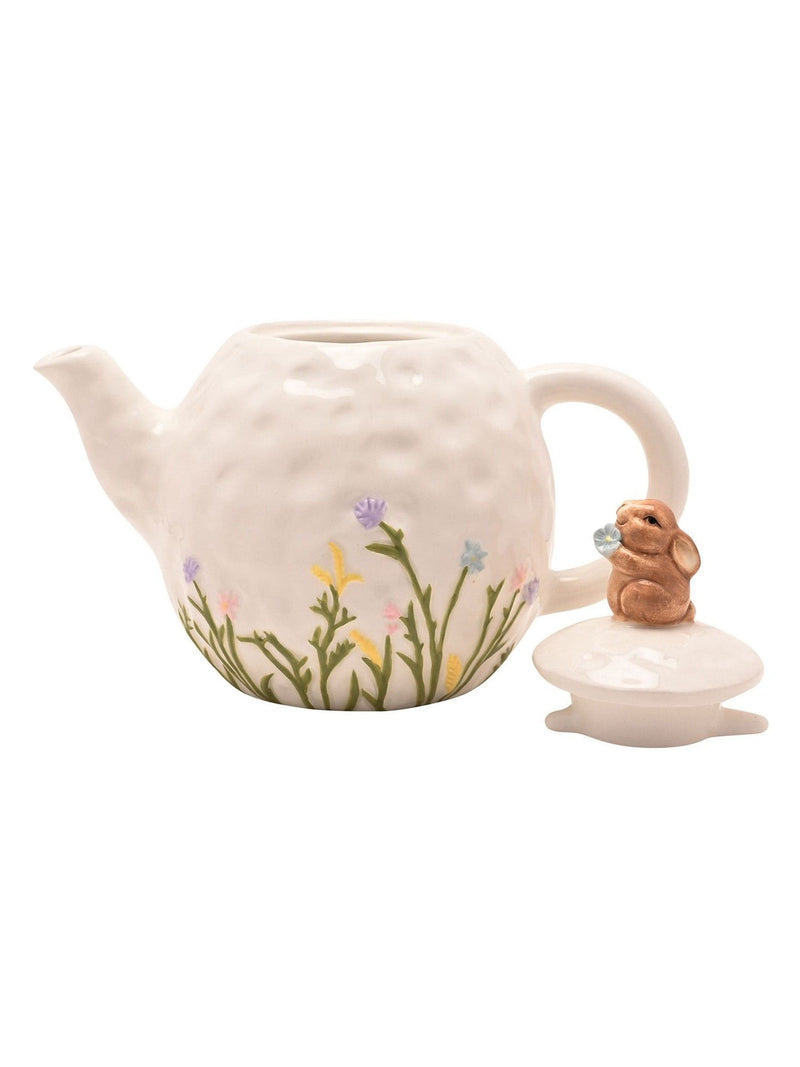 Widdop cream bunny teapot 19cm (British brand)