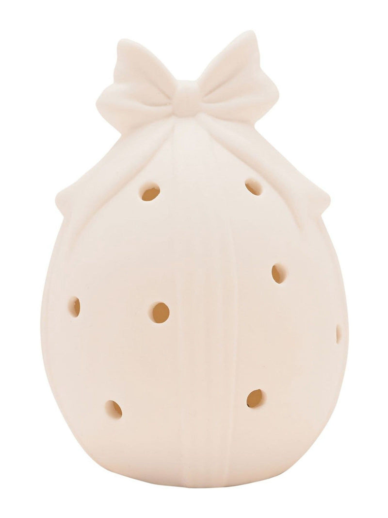 Widdop white LED egg ornament medium 14cm, imported from the UK