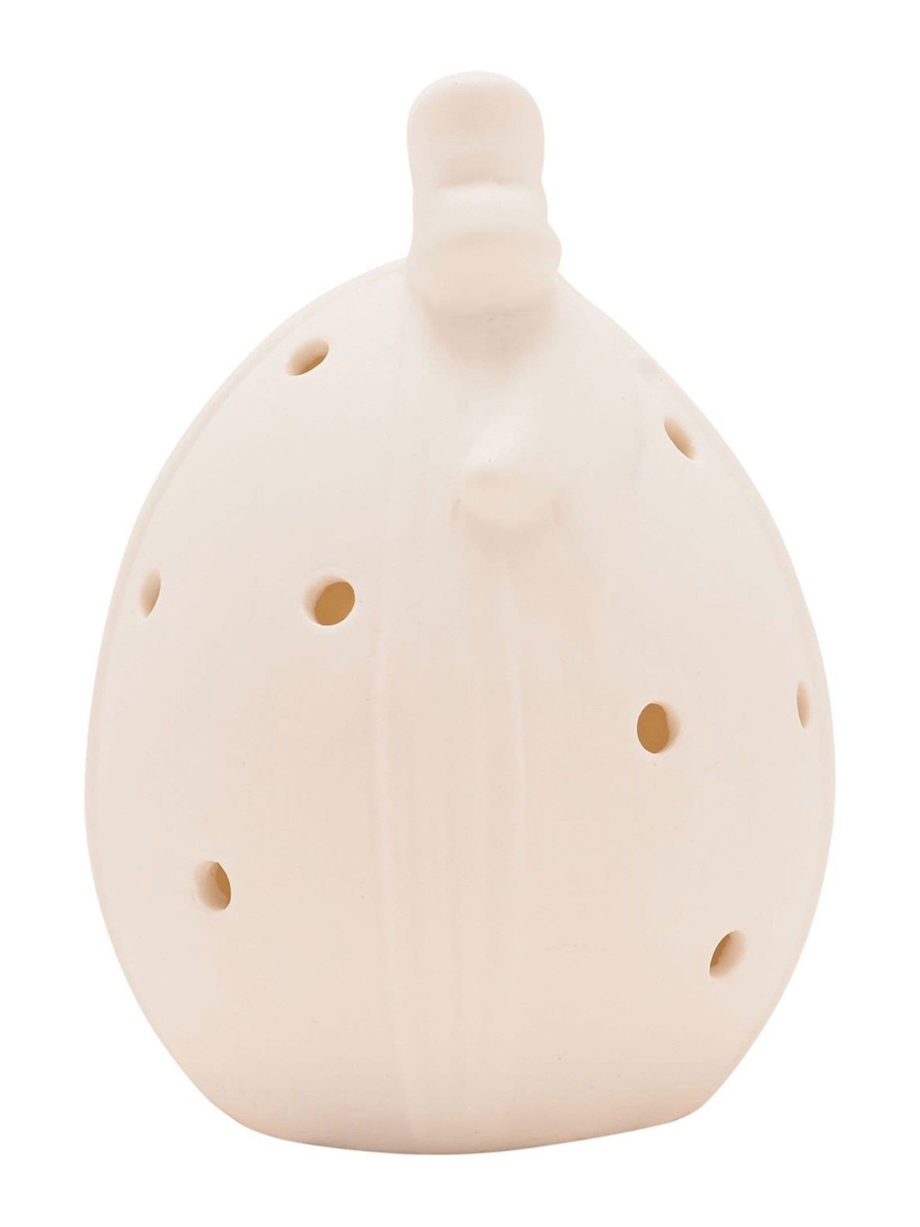 Widdop white LED egg ornament medium 14cm, imported from the UK