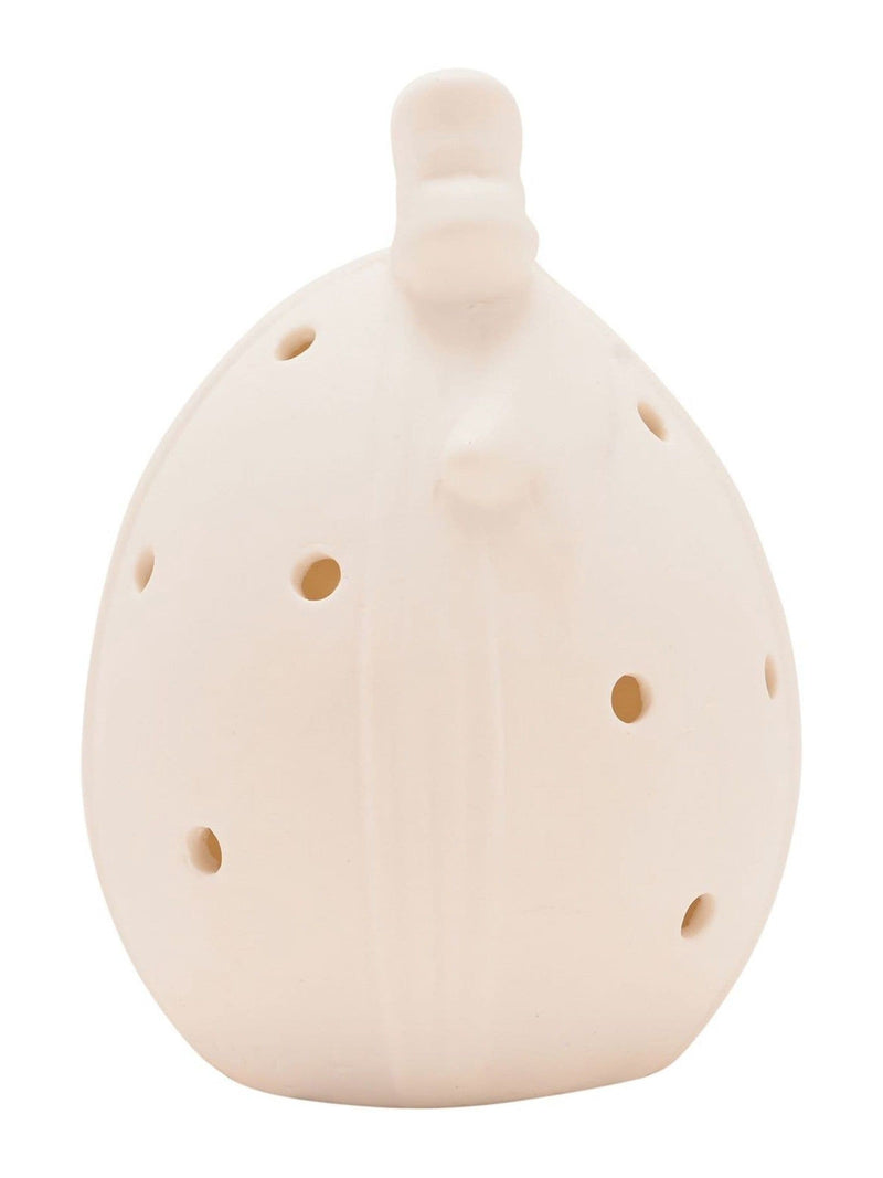 Widdop white LED egg ornament medium 14cm, imported from the UK