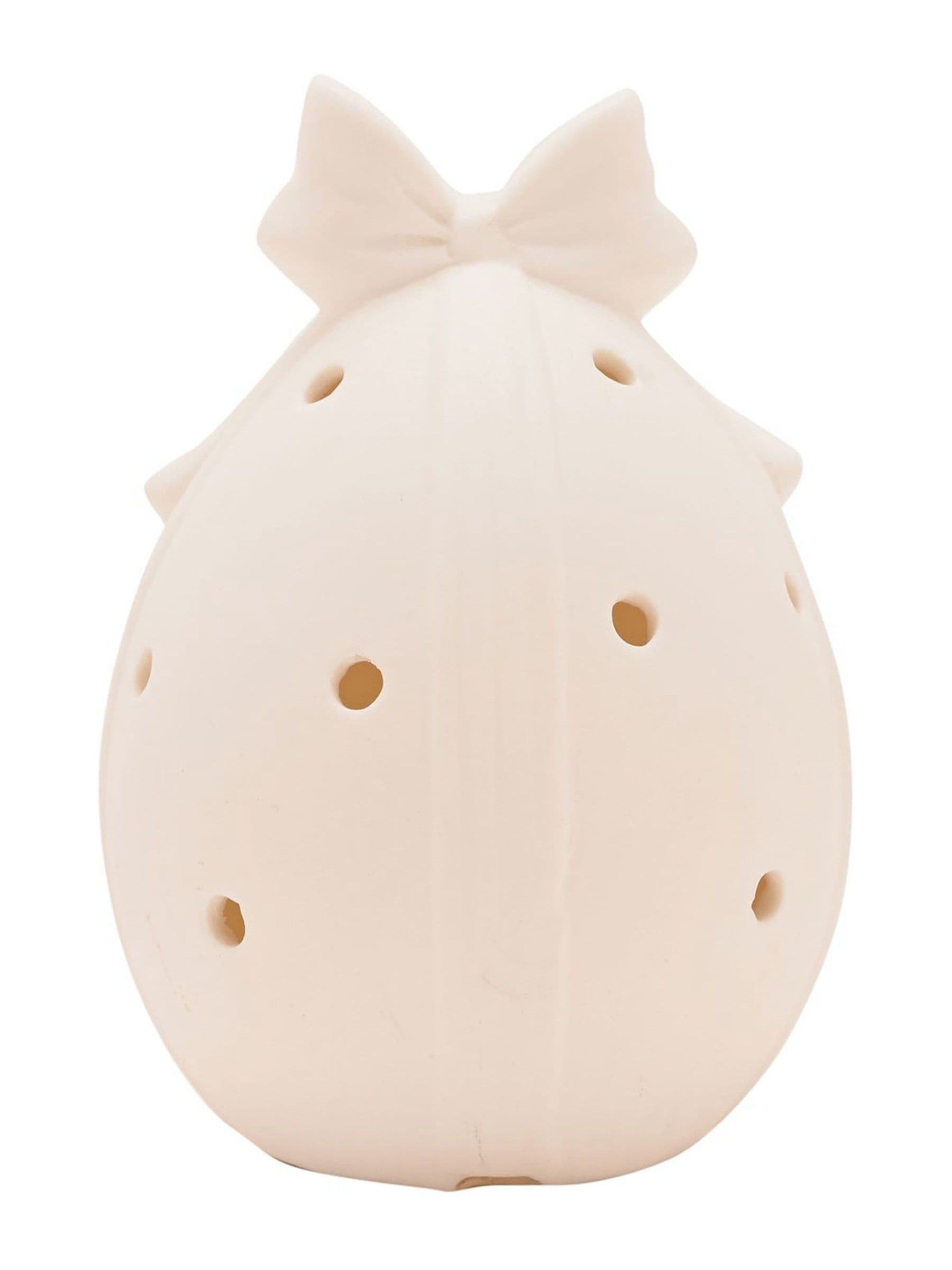 Widdop white LED egg ornament medium 14cm, imported from the UK