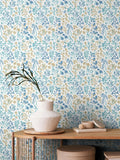 Hoopla Walls Stone Sand Botanical Leaves Wallpaper 10m