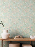 Hoopla Walls Charcoal Stone Tropical Canopy Wallpaper 10m x 50cm