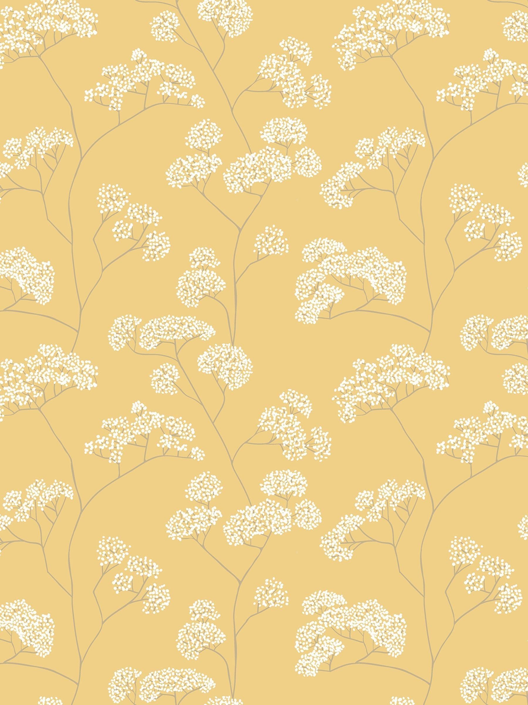 Hoopla Walls Gold Elderflower Trail 10M Wallpaper