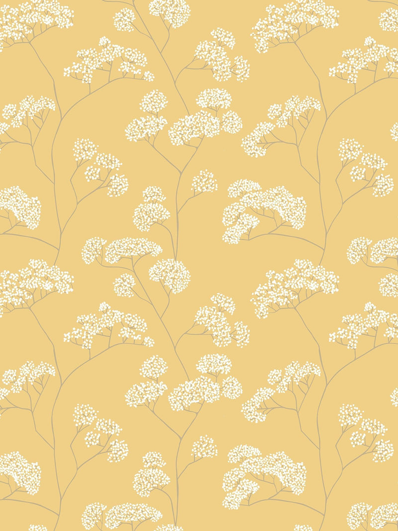 Hoopla Walls Gold Elderflower Trail 10M Wallpaper