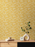 Hoopla Walls Gold Elderflower Trail 10M Wallpaper