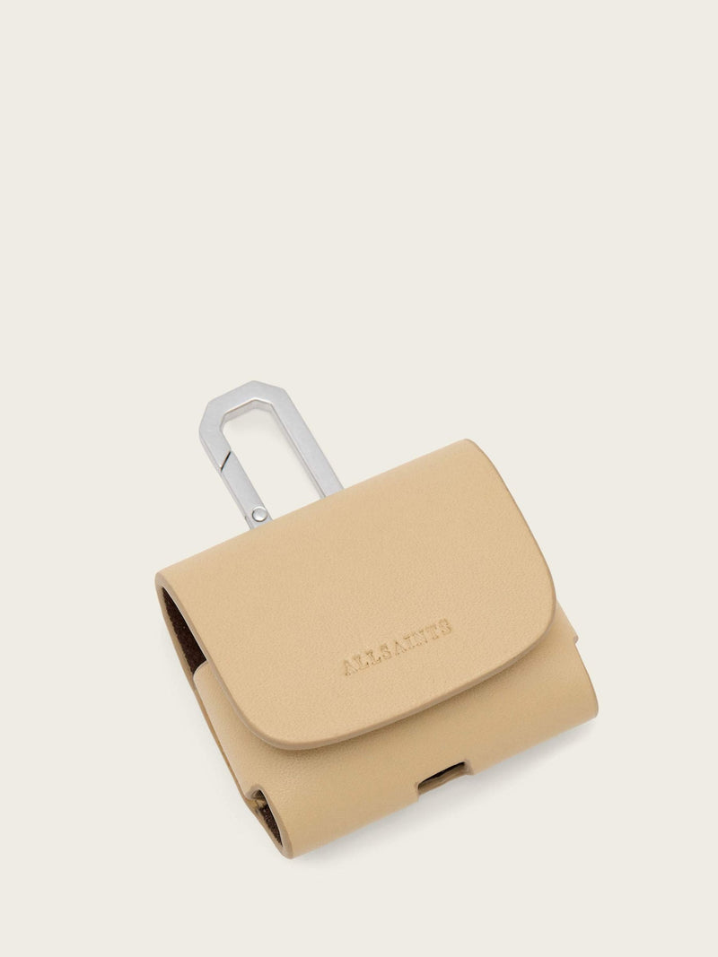 AllSaints Pink Leather Airpod Hex Case