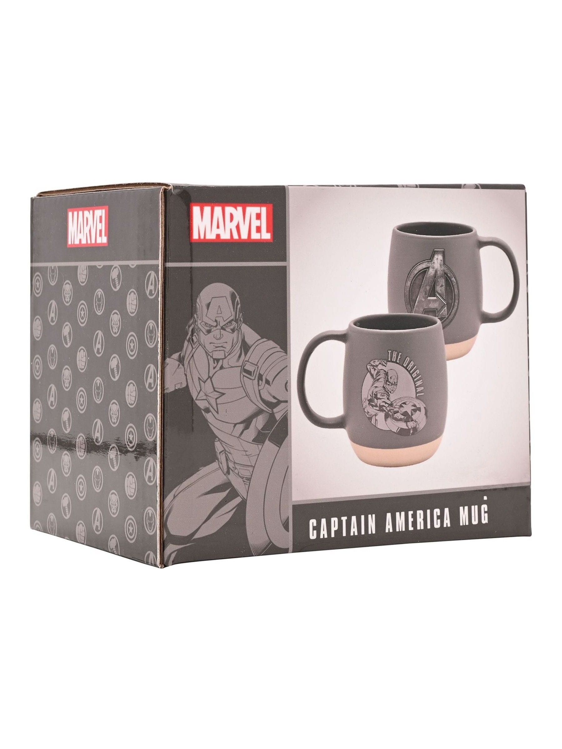 Marvel Captain America ceramic mug grey matte finish, UK version