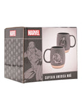 Marvel Captain America ceramic mug grey matte finish, UK version