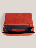 Hobbs Calendula Red Ashley suede clutch - British product
