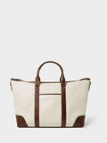 Osprey London Cream The Classic Savanna Leather Weekender Bag