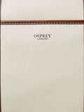 Osprey London Cream The Classic Savanna Leather Weekender Bag