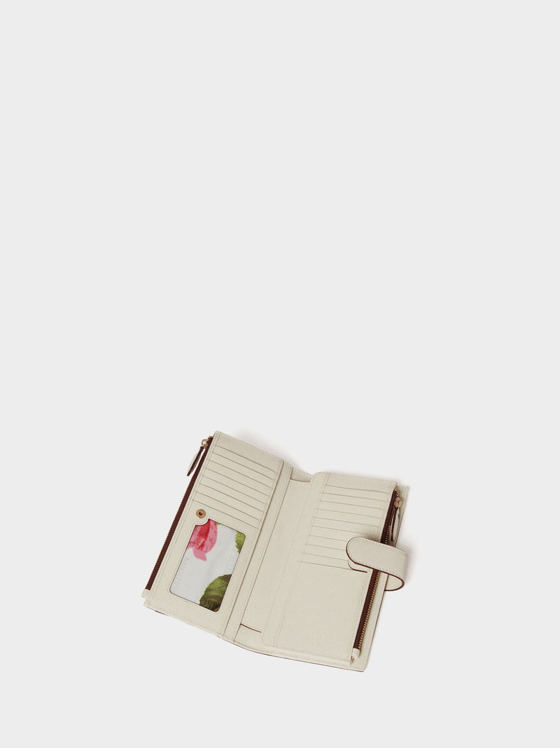 Osprey London cream leather matinee purse 20.5cm - British product