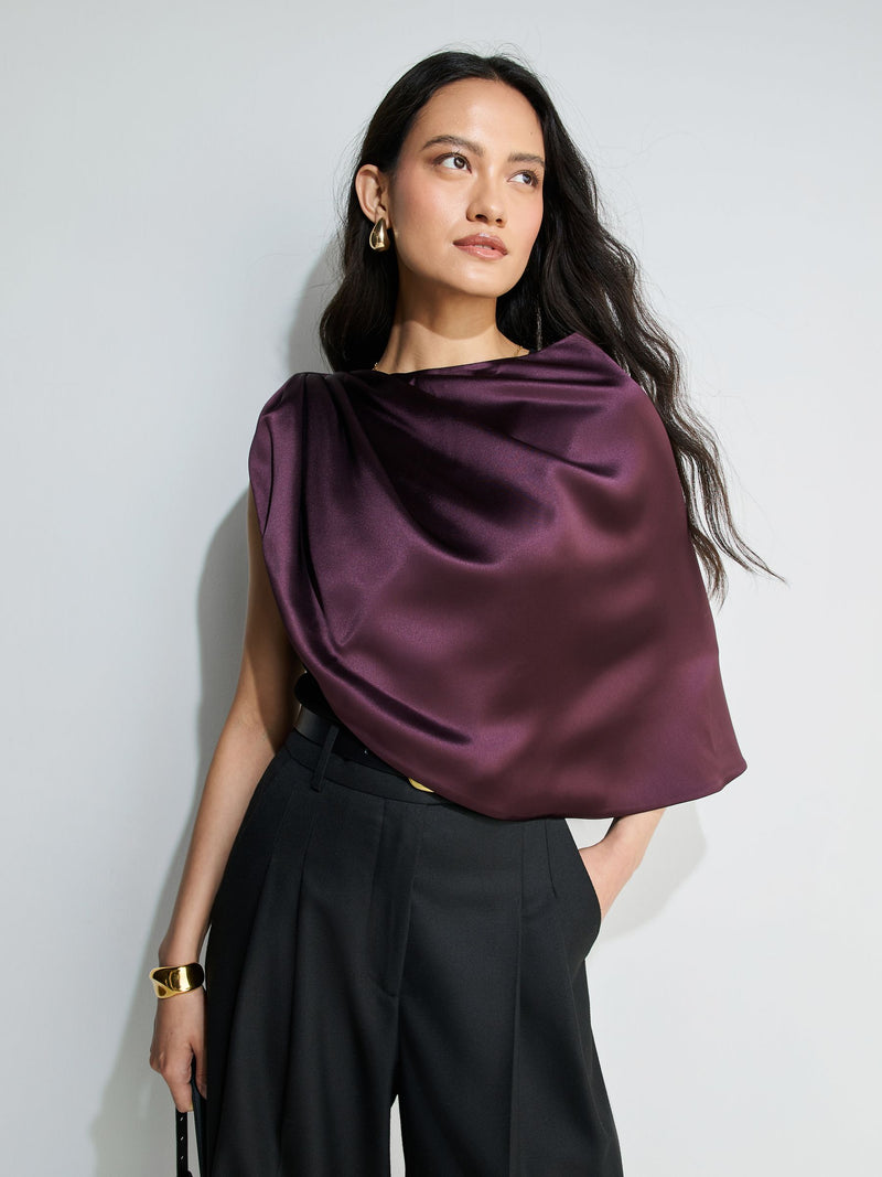 By Malene Birger purple silk twist coverup UK version