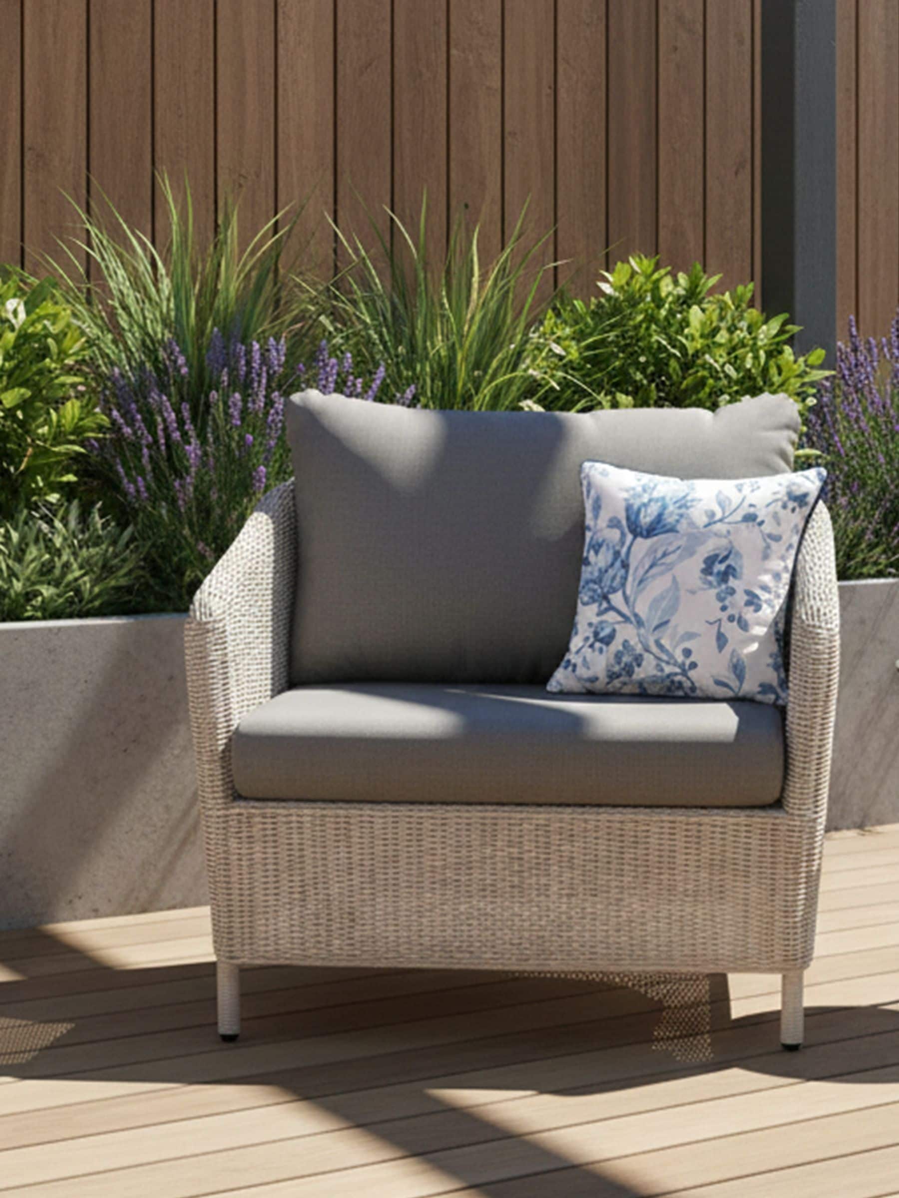 Laura Ashley Blue Adwick scatter cushion 40cm, UK version