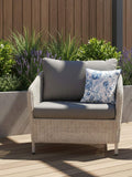 Laura Ashley Blue Adwick scatter cushion 40cm, UK version