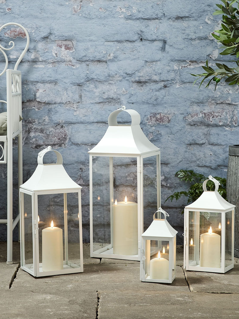 Lights4fun White Albury TruGlow lantern medium, UK version