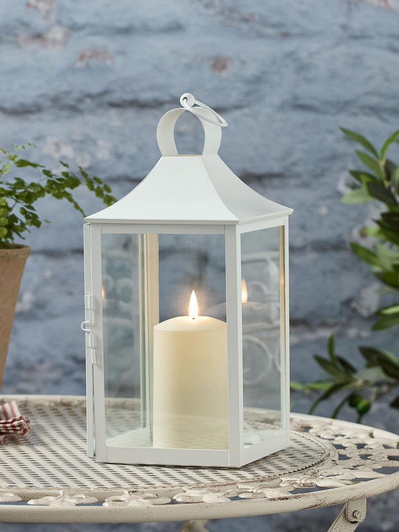 Lights4fun White Albury TruGlow lantern medium, UK version