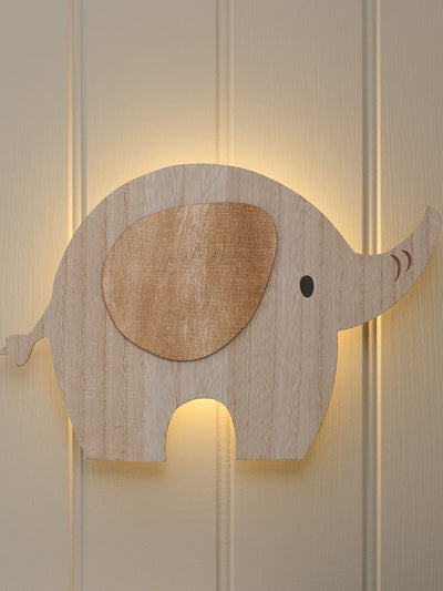 Next Lights4fun Natural Elephant Children's Wall Light with Infrared RC- Buy online at McGrocer