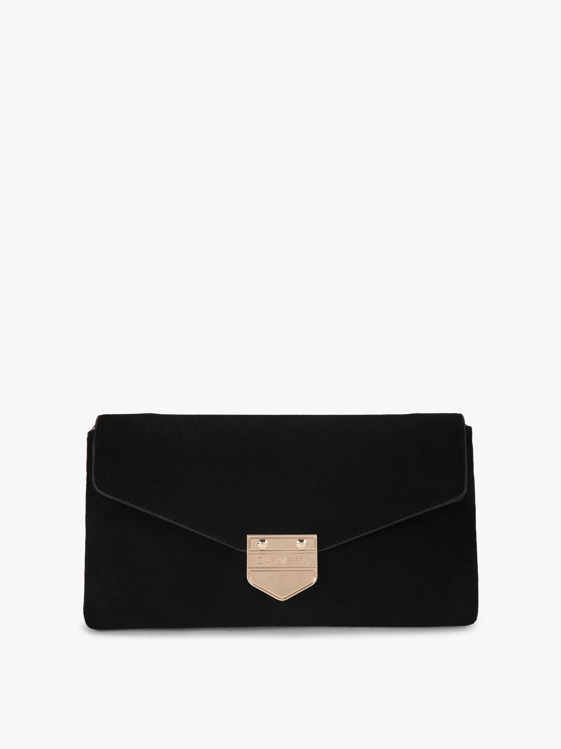 Carvela Black Maria envelope clutch bag in bone leather - British product