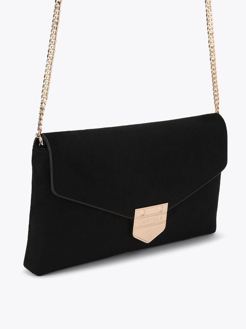 Carvela Black Maria envelope clutch bag in bone leather - British product