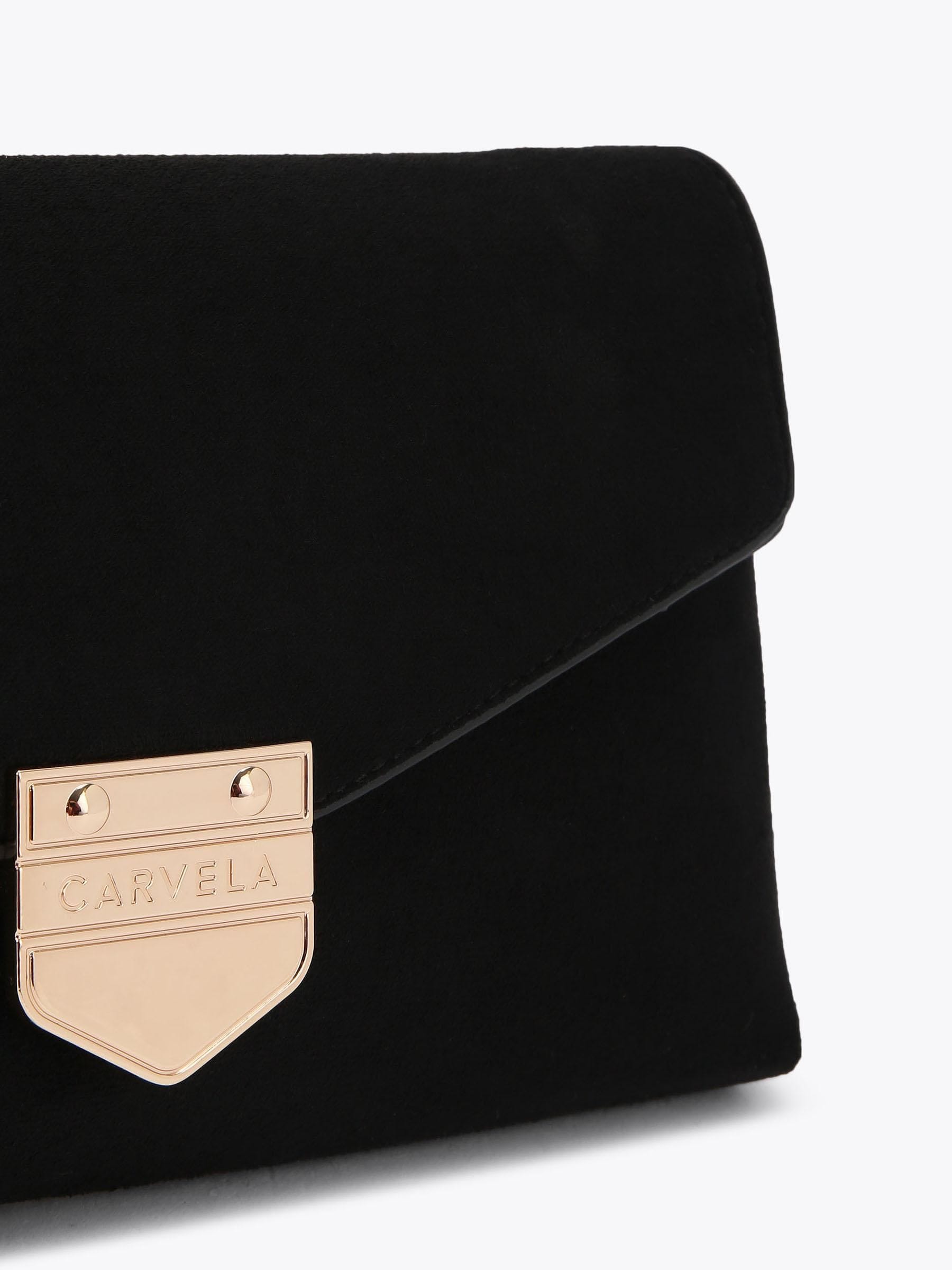 Carvela Black Maria envelope clutch bag in bone leather - British product