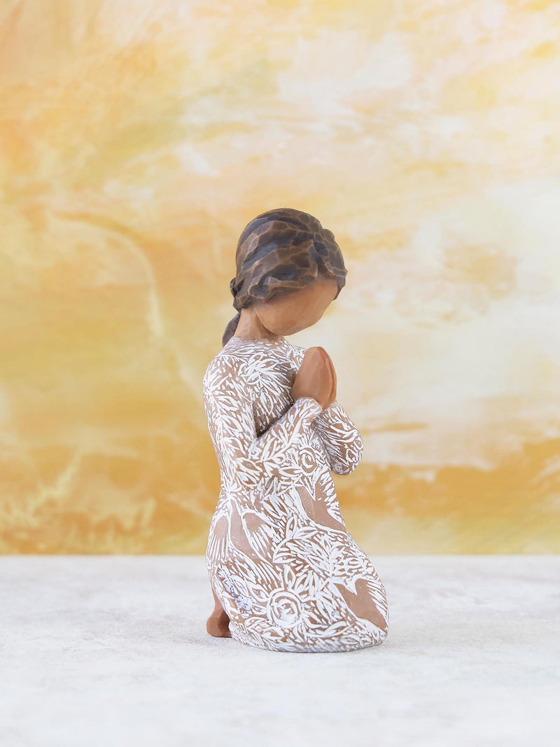 Willow Tree Prayer of Peace darker skin figurine 10cm - British product
