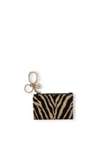 Victoria's Secret Brown Tiger Stripe Foldable Keyring Card Holder